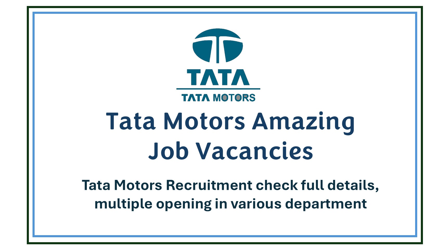 Tata Motors Recruitment